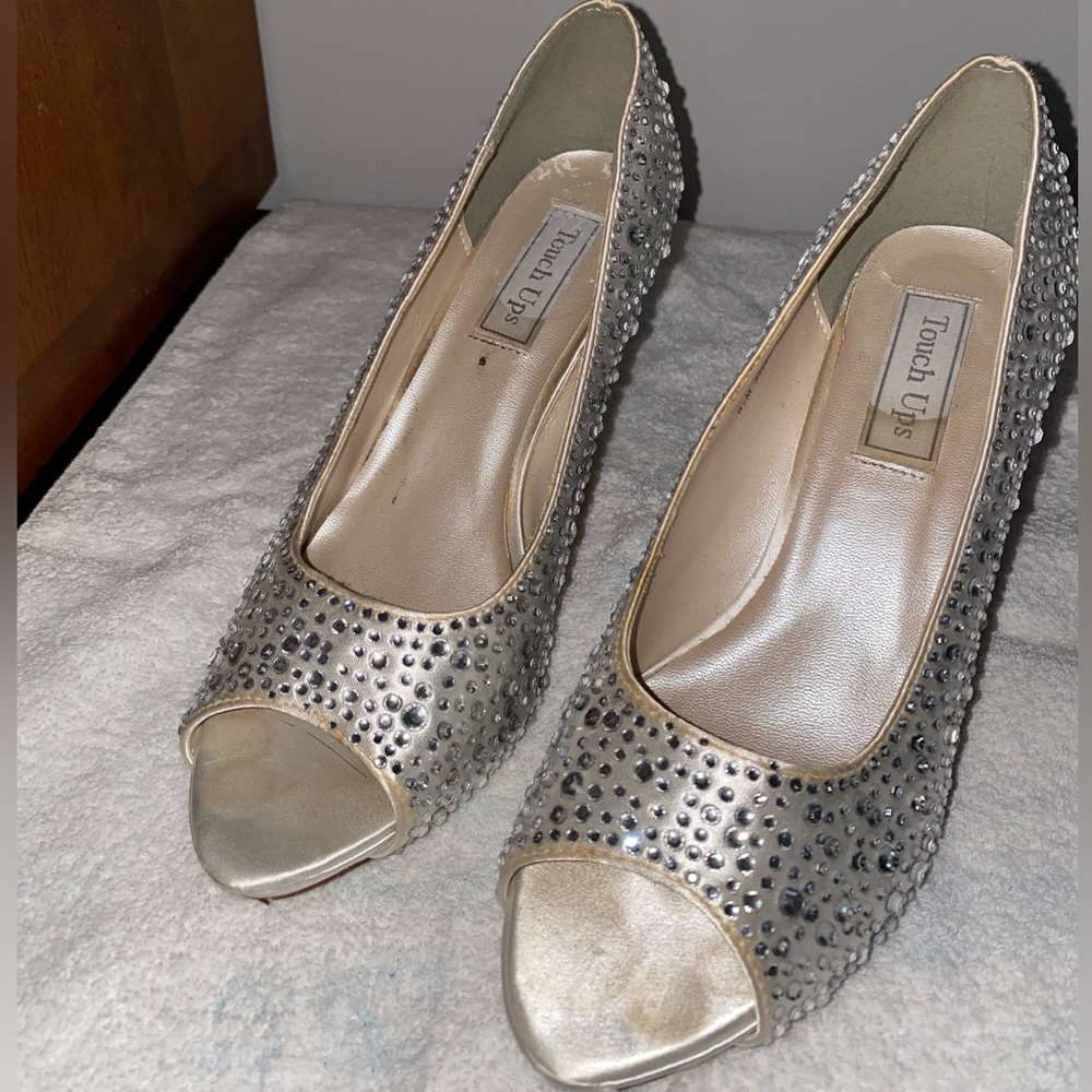 Touch ups rhinestone heels
